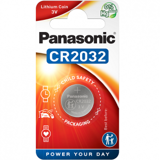 Panasonic CR2032 Lithium Battery for Car Keys 