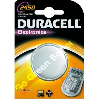 Duracell CR2450 Lithium Battery for Car Keys 