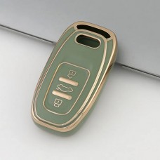 Car Key Cover for Audi A4, A5, A6, A7, Q5, 2007-2018, TPU, green