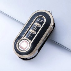 Car Key Cover for Fiat, Citroen, Peugeot, 2006-2017, TPU, black
