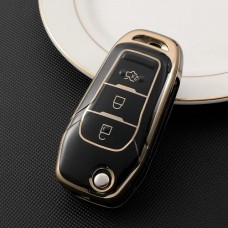 Car Key Cover for Ford Galaxy, Focus, Ranger, Mondeo, 2014-2023, TPU, black