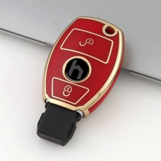 Car Key Cover for Mercedes-Benz, 2 button, TPU, red