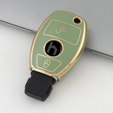 Car Key Cover for Mercedes-Benz, 2 button, TPU, green