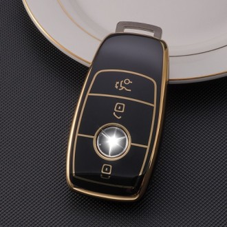 Car Key Cover for Mercedes-Benz 2017+, TPU, black