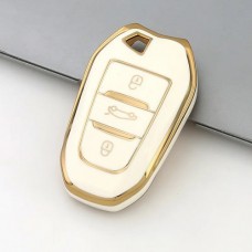 Car Key Cover for Citroen, Opel, Peugeot, 2010-2022, TPU, white