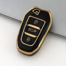 Car Key Cover for Citroen, Opel, Peugeot, 2010-2022, TPU, black