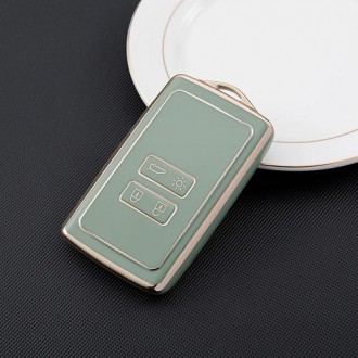 Car Key Cover for Renault Espace, Kadjar, Megane, Scenic, 2015-2021, TPU, green