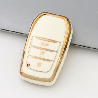 Car Key Cover for Toyota Camry, Hilux, Rav4, 2011-2023, TPU, white