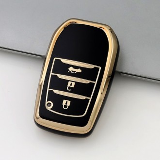 Car Key Cover for Toyota Camry, Hilux, Rav4, 2011-2023, TPU, black