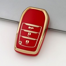 Car Key Cover for Toyota Camry, Hilux, Rav4, 2011-2023, TPU, red