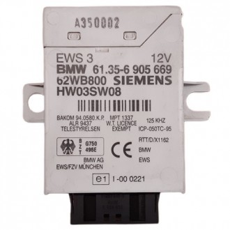 BMW EWS 3, Immobilizer Control Module Unit, 61356905669