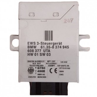 BMW EWS 3, Immobilizer Control Module Unit, 61358374945