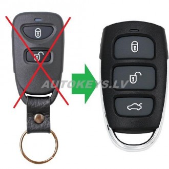 Remote For Kia Sportage 2006-2009 3 btn. 433Mhz