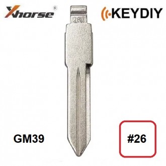 Keydiy, Xhorse key blade #26, GM39