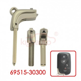 69515-30300, Smart key blade for Lexus ES350, GS350, RX350, 2006-2020
