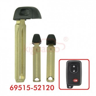 69515-52120, Smart key blade for Toyota Avalon, Camry, Corolla, Prius 2005-2017