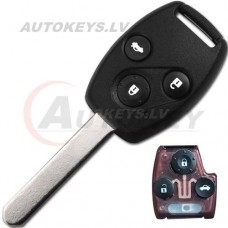 Remote Key For Honda 2002-2007 3 btn. ID48 433Mhz