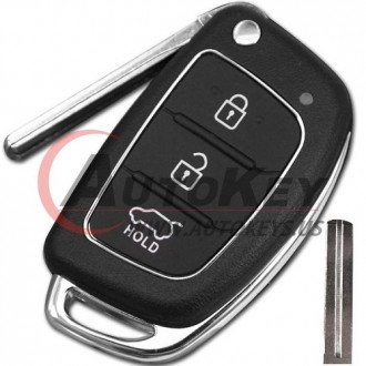 Remote Key For Hyundai i20 2015-2018 ID47 433Mhz 3 button