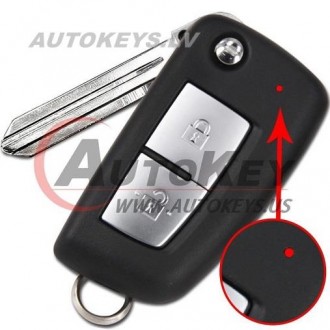 Remote Key For Nissan 2013-2017 2 btn. 4A 433Mhz