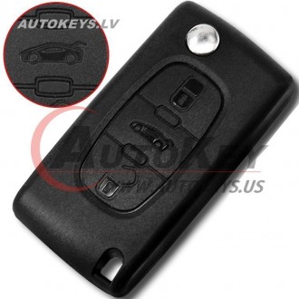 Remote Key For Citroen C4,C5 Peugeot 207,308 2007-2013 3 btn. ID46-PCF7961A 433Mhz