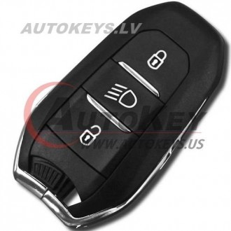 Keyless Smart Key For Citroen, Peugeot, Opel 2017-2022 3 btn. 4A-PCF7953M 433Mhz