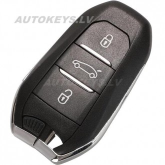 Keyless Smart Key For Citroen, Peugeot, Opel 2017-2022 3 btn. 4A-PCF7953M 433Mhz