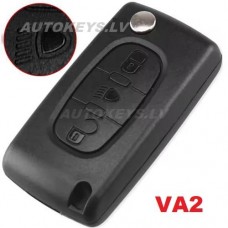 Citroen C4 Picasso, C5  2007-2013 3 btn. ID46-PCF7961A 433Mhz atslēga