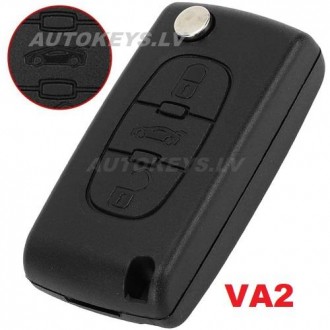 Remote Key For Citroen Berlingo, Peugeot Partner 2008-2018 3 btn. ID46-PCF7961A 433Mhz
