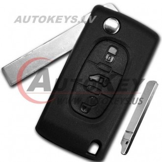 Remote Key For Citroen Berlingo, Peugeot Partner 2008-2018 3 btn. ID46-PCF7961A 433Mhz