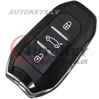 Keyless Smart Key For Citroen, Peugeot, Opel 2017-2022 3 btn. 4A-PCF7953M 433Mhz