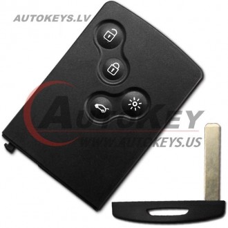 Keyless Smart Key For Renault Koleos 2008-2016 4 btn. ID46 433Mhz