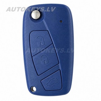 Flip key shell Fiat 500, Doblo, Fiorino, Peugeot Bipper, Citroen Nemo  SIP22 3 buttons