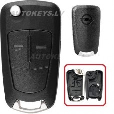 Remote key shell 2 btn. HU100 for Opel Corsa, Astra, Zafira, Vectra