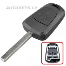 Atslēgas korpuss Opel Astra, Corsa, Meriva, Vectra 2002-2014 HU100 2 pogas