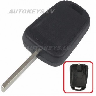 Key shell for Opel Combo, Corsa, Meriva, Zafira 2002-2017 HU100