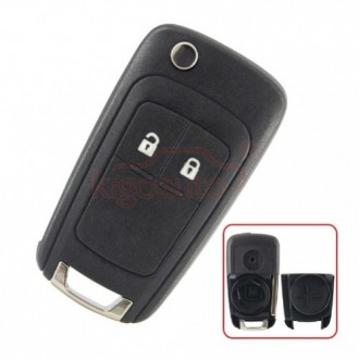 Remote key shell for Opel Adam, Astra J, Corsa, Insignia, Meriva 2009-2017 HU100 2 btn.