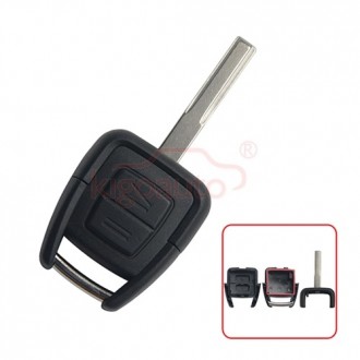 Remote key shell for Opel Astra, Frontera, Omega, Vectra, Zafira 2 button