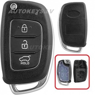 Flip Key Shell for Hyundai i10, i20, i40, ix35, Tucson, 2012-2018 KIA7/TOY49 3 button