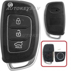 Salokāmās atslēgas korpuss Hyundai i10, i20, i40, Tucson 2012–2018 KIA7/TOY49 3 pogas