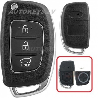 Flip Key Shell for Hyundai i10, i20, i40, ix35, Tucson, 2012-2018 KIA7/TOY49 3 button