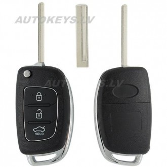 Flip key shell Hyundai Accent 2012–2017 HYN17, 3 buttons Flip key shell Hyundai Accent 2012–2017 HYN17, 3 buttons