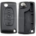 Flip key shell for Citroen Berlingo, Jumpy, Peugeot Expert, Partner, VA2 3 btn. – skats 3