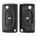 Flip key shell Citroen C-Crosser, C4 Aircross, Mitsubishi i-MiEV, Peugeot 4007 MIT11R 2 buttons – skats 3