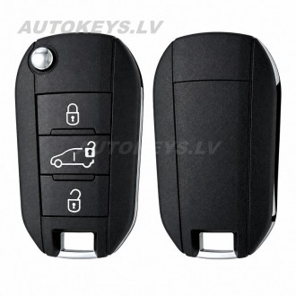 Flip key shell Citroen Berlingo, C3, Opel Combo, Peugeot 208 HU83 3 buttons Flip key shell Citroen Berlingo, C3, Opel Combo, Peugeot 208 HU83 3 buttons