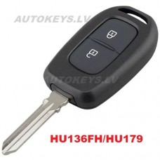 Non-flip key case for Dacia Duster, Logan, Sandero, Renault Symbol, Trafic 2012–2019 HU136FH/HU179 2 buttons