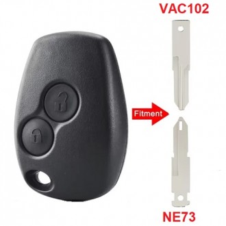 Remote key case for Dacia, Nissan, Opel, Renault 2 button