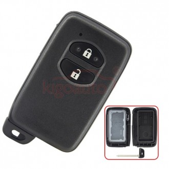 Smart key case Toyota Verso, Yaris, Prius, 2004-2015, TOY48, 2 button