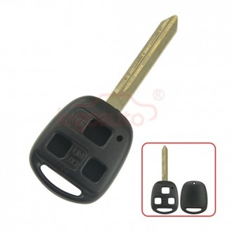 Remote key shell 3 btn. TOY47 for Toyota Avensis, Yaris 2004-2011