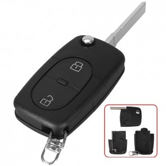 Flip key head for Audi, Skoda, Volkswagen, 1995-2005, HU66