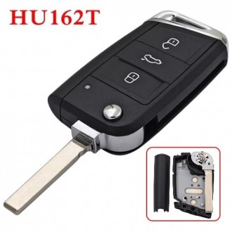 Flip key head for Skoda, Volkswagen, 2012-2020, HU162T